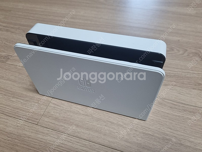 닌텐도 스위치 OLED 독 화이트--0