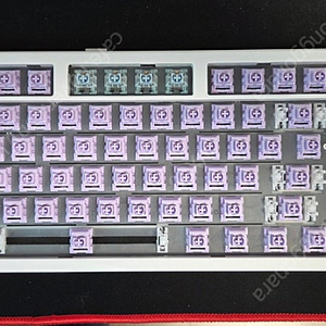 큐센 Q87 유무선 키보드 퍼플축 본체 팝니다