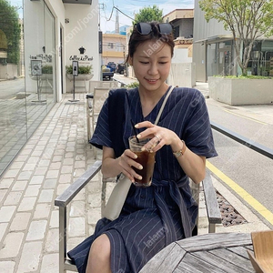 유메르 마린 스트라이프 원피스 새상품