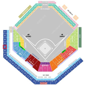 [5월 10일(토) 프로야구 KBO 삼성 vs LG] 3루 SKY상단 8연석 양도