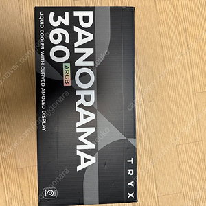 TRYX panorama 3d 360 argb 수냉 쿨러 블랙 팝니다