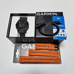 가민 인스팅트E 40mm(차콜) S급 완전싸게 33만원에 팝니다!(정품 오렌지 밴드 포함)