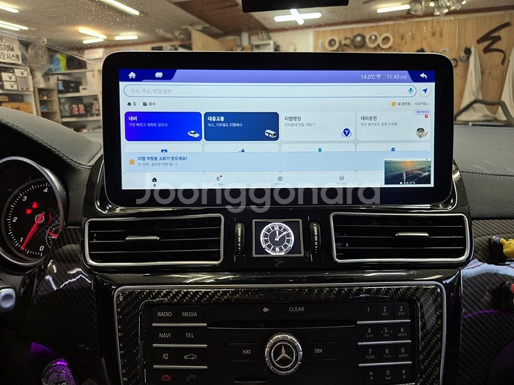 벤츠 GLE 350d 12.3인치 안드로이드 올인원 (...--2