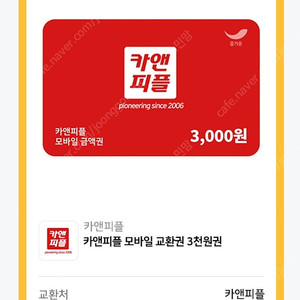 카앤피플 3천원권 .700원