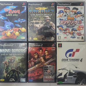 [PS2 중고] 릴로&스티치 스티치 626, 소콤3 US 네이비씰, 실황 파워풀 메이저리그3, 마블 네메시스, 진 삼국무쌍3 엠파이어스, 그란 투리스모4 팝니다.