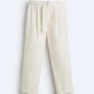 자라 코튼 리넨 벨트 팬츠 바지 정가 149,900원에서 할인가 21,900원