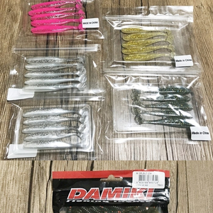 지그헤드, 4인치 썬베이트 그럽웜, 요시가와 야마데스 웜, 쉐드웜등 일괄 판매