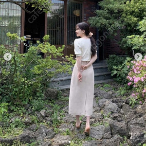레이지코너 디엔느 미디 스커트 (라이트베이지,핑크,스카이블루,네이비,블랙)