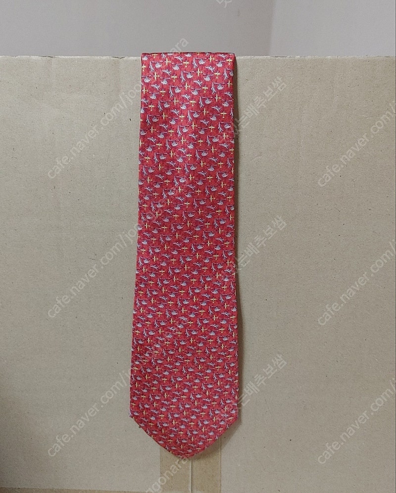 (새상품) KAI 한국항공우주산업 레드 넥타이 / 선물, 기념용