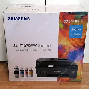 (미개봉) 삼성 컬러 잉크젯 복합기 프린터 SL-T1670FW~*
