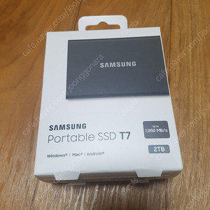 미개봉 삼성 t7 ssd 2tb 외장하드