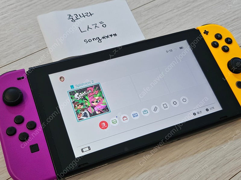 닌텐도스위치 구형 풀세트+스플래툰2+액정필름+sd카드 팝니다 이미지