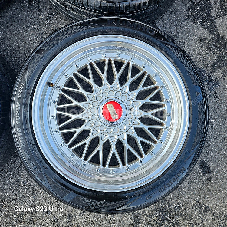 BBS ST 19인치 중고 휠타이어 세트 팝니다.245...--2