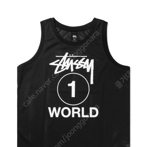 M)스투시 농구 져지 Black One World Mesh Tank Top 스투시나시 농구나시