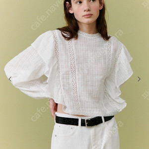 더 릴 The Lille Punching frill blouse 블라우스