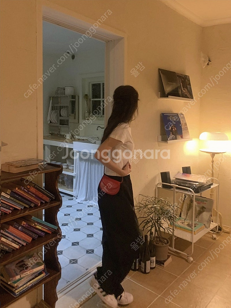 프렌치오브 무스 카고 와이드 트레이닝 팬츠 나일론 자체...--8