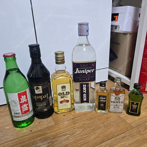 옛날 따개소주.국산양주 공병 캡틴큐 나폴레온옹
