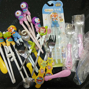 에디슨 뽀로로 젓가락/일괄만원 무료배송/포크숟가락