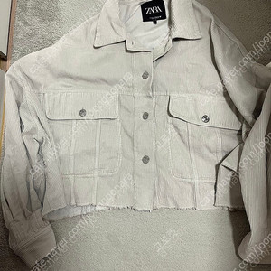 연 그레이 라지사이즈 자켓 코듀로이 가오리 오버핏 새상품 간절기도OK