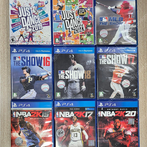 ps4 저스트댄스2019 2021 mlb 더쇼 15 16 17 18 NBA2K 15 17 20