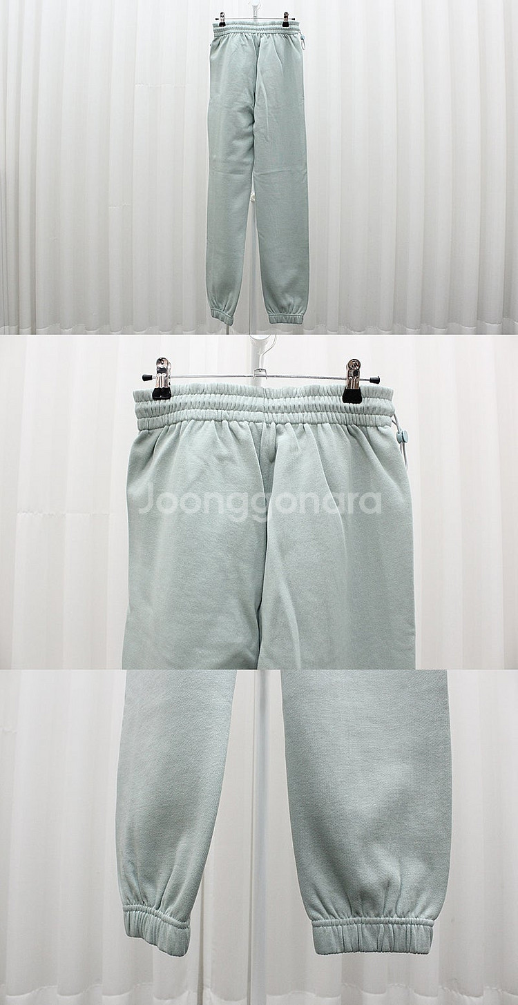 [중고명품다올] 몽클레르 실버 로고 프린트 민트 롱 팬...--2