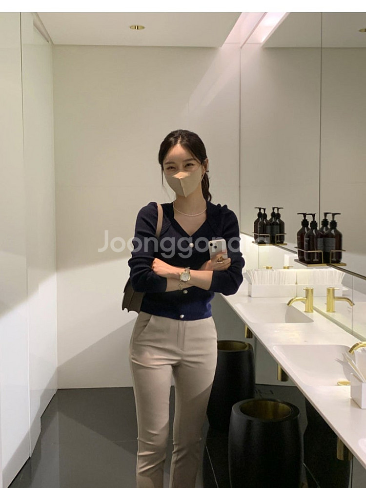 에르팬츠 블랙,베이지--7