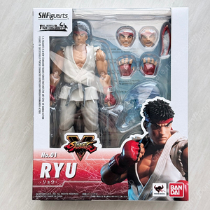 BANDAI S.H.Figuarts Street Fighter 스트리트 파이터 피규어 3종 (류, 켄, 아쿠마) 미개봉 신품