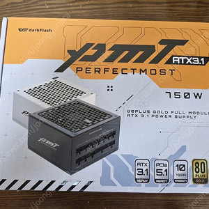 darkFlash 퍼펙트모스트 750W 80PLUS골드 풀모듈러 ATX3.1 화이트 팝니다