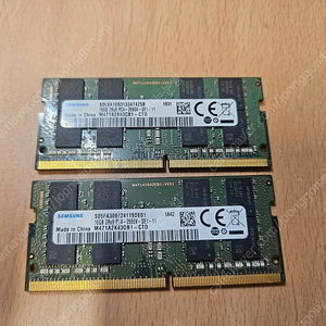 노트북용 DDR4 16GB 2666V 2개