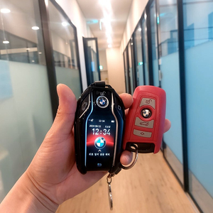 BMW M시리즈 구형키 LCD 디스플레이 실버 개조+보호케이스 감성 업그레이드 완료!