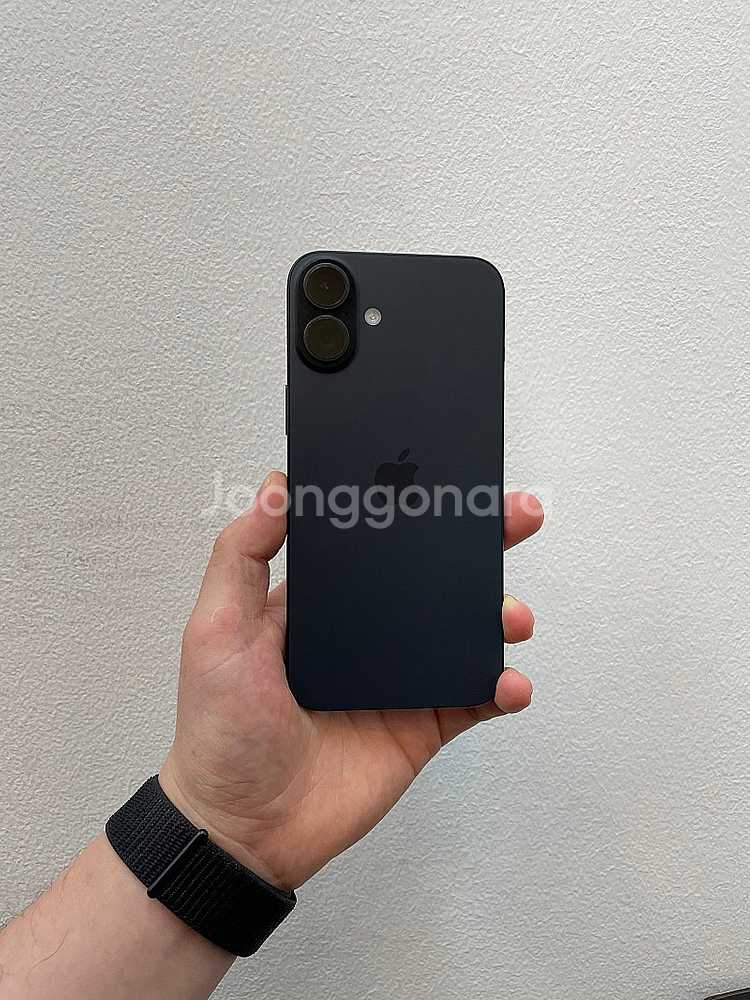 아이폰16플러스 블랙 128GB 배터리100% 상태좋은...--1