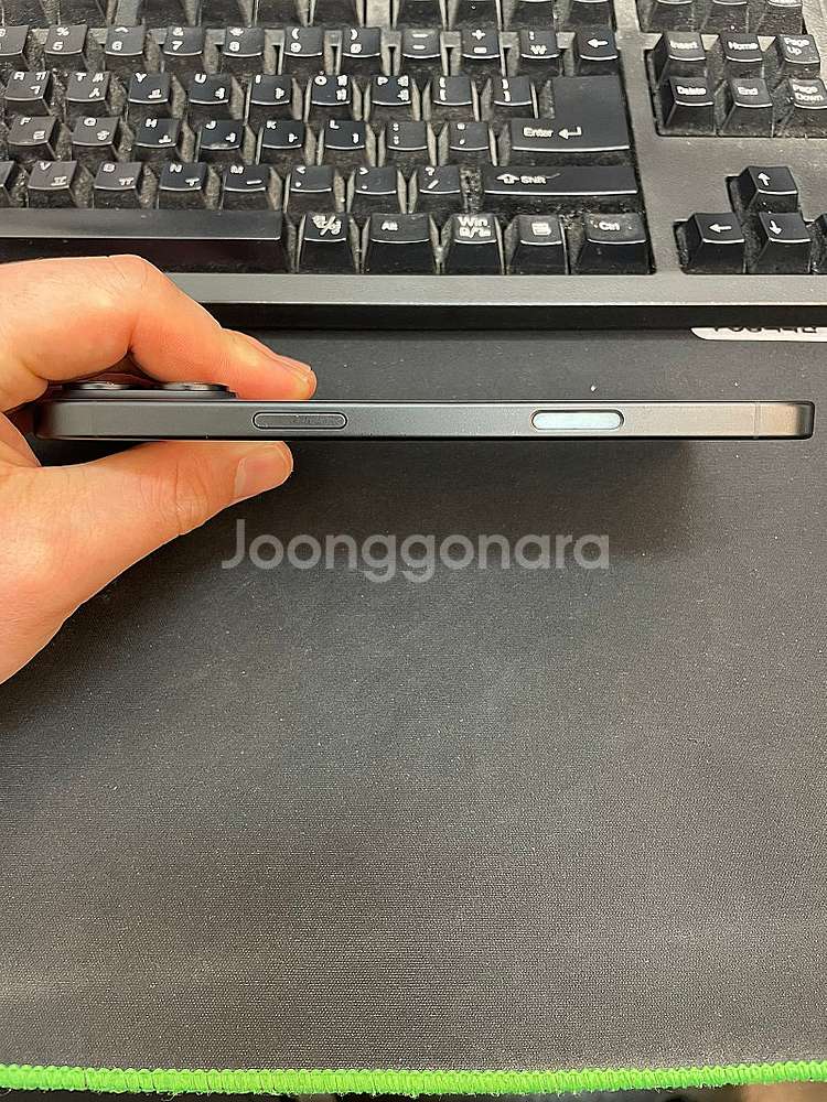 아이폰16플러스 블랙 128GB 배터리100% 상태좋은...--4