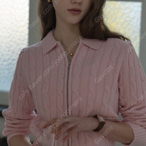 틸아이다이 코튼 케이블 핑크 니트집업 / 노운베러 르니나 리엘 로라로라 그로브 비터셀즈