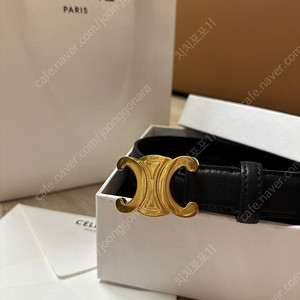 셀린느 벨트 스몰 블랙 80 새상품 풀구성