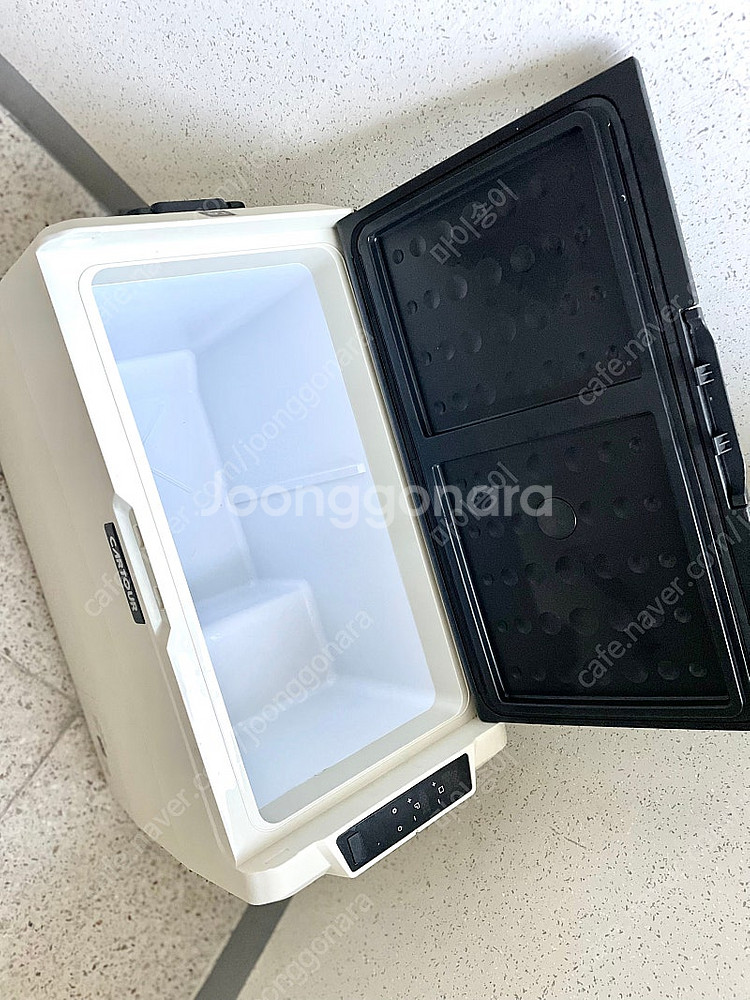 카투어 LG콤프 60리터 크림색상 차량용 캠핑용 냉장고--3