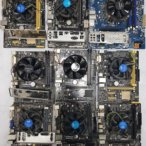 메인보드 & CPU 세트 9개+CPU 1개 일괄판매합니다
