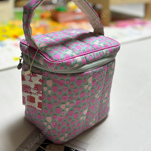 프레젠트프로젝트 프프 Square drum cold bag Mini berry mint