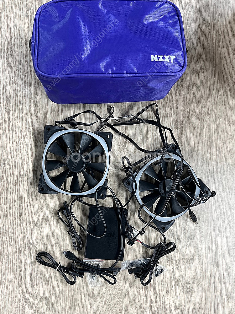 nzxt aer rgb 스타터킷(팬2개 + hue) 팝...--0