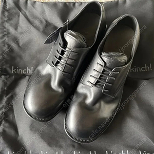 (새상품) 킨치 808 샤워 블랙 더비슈즈 270