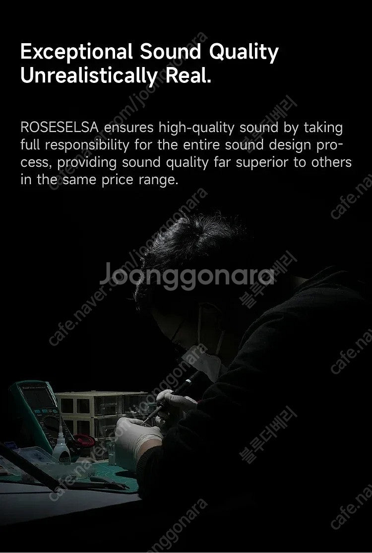 [미개봉] ROSESELSA EARFREE i5 무선 블루투스 이어폰 (샴페인 컬러) 판매합니다 / 로즈셀사 이어프...--9