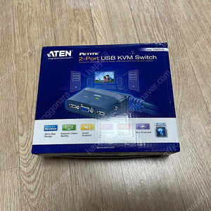 ATEN 2 port usb KVM switch CS62US ​KVM switch D-SUB 및 USB , 3.5 파이 PC 변환기 풀박스