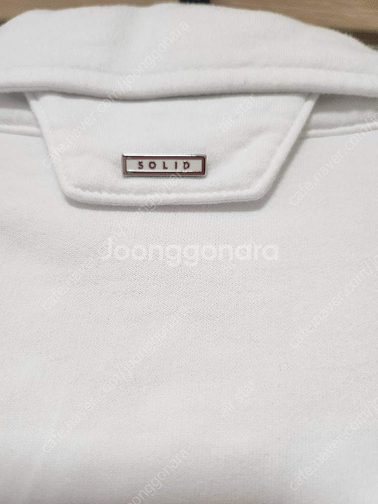 솔리드옴므 3버튼 오버핏 폴로티 화이트--8
