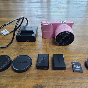 삼성 NX1000 핑크 미러리스 카메라 풀셑