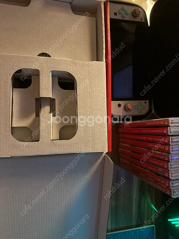 닌텐도 OLED + 게임칩 9종--0
