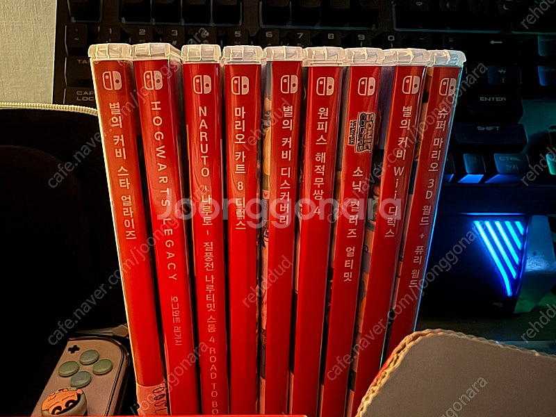 닌텐도 OLED + 게임칩 9종--1