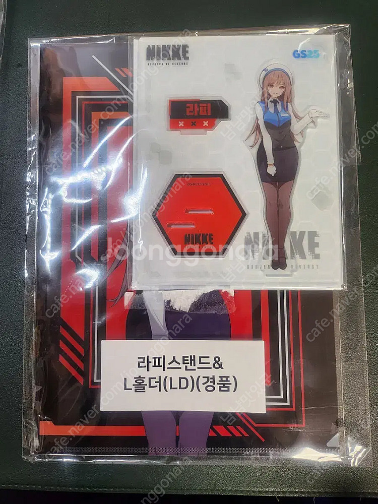 승리의여신 니케 gs25 라피 스탠드 클리어파일 세트--0