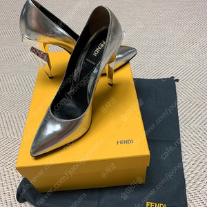 Fendi 펜디 실버 펌프스힐 37사이즈