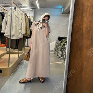 새상품) 츄니토리 반팔 롱 원피스