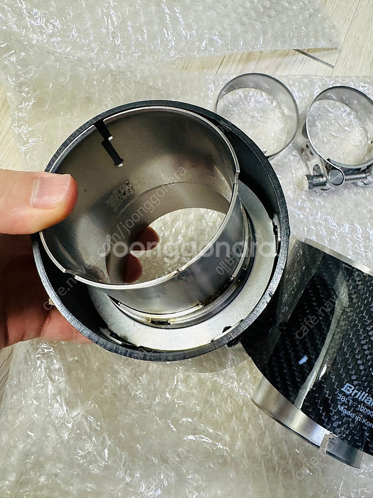 브릴란테 카본 배기팁 새것--1