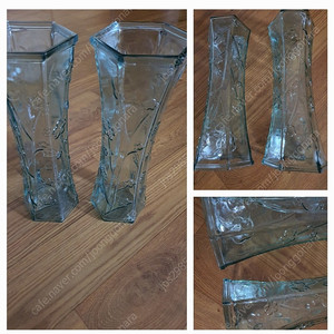 고급유리화병 6각모양 두툼함 예쁨 보관만함 새거나같음 저렴히 2개 8천원(수원)